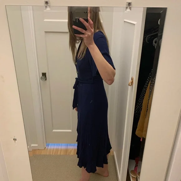 Flattering blue midi dress - Picture 2 of 7